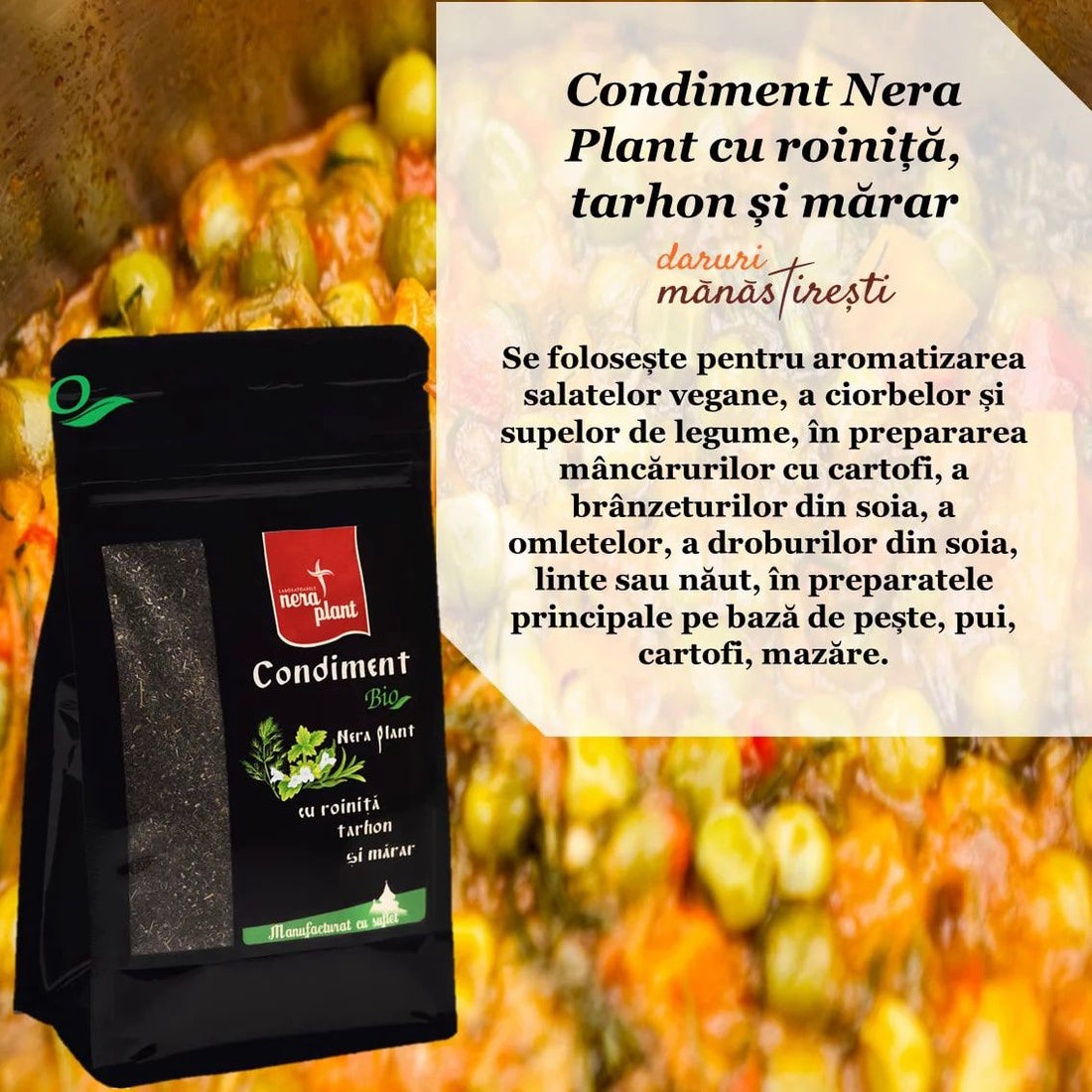 Mazăre cu Condiment roiniță, tarhon, mărar