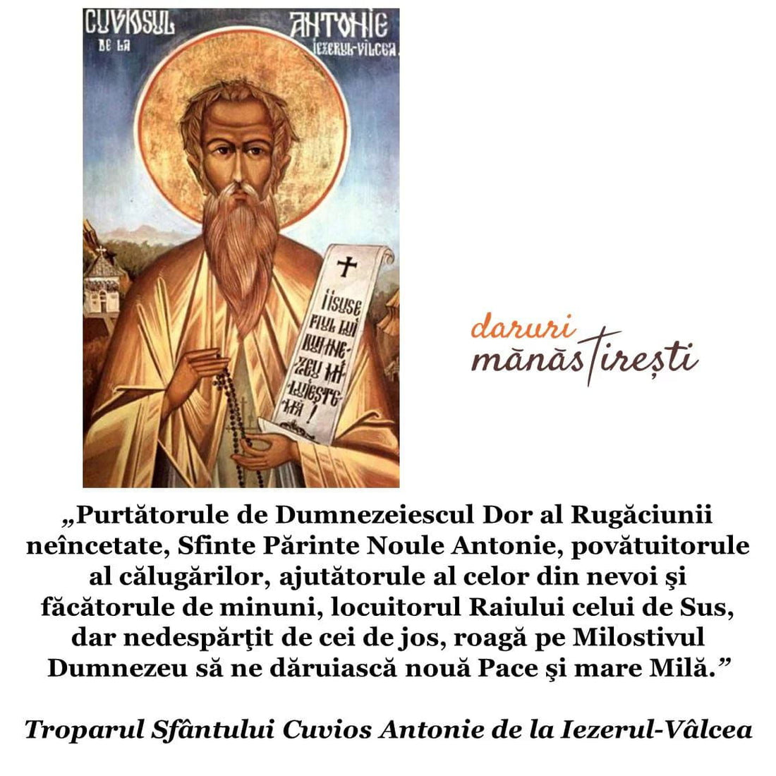 Viața Sfântului Antonie de la Vâlcea