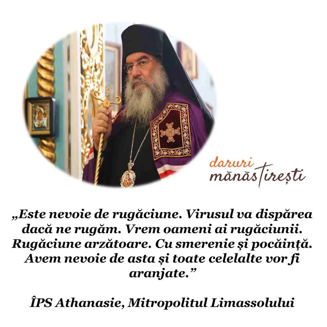 Cu rugăciune vom trece această perioadă
