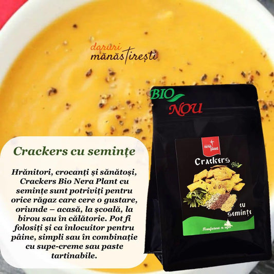 Supă cremă de linte cu Crackers