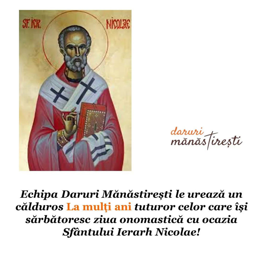Viața Sfântului Ierarh Nicolae