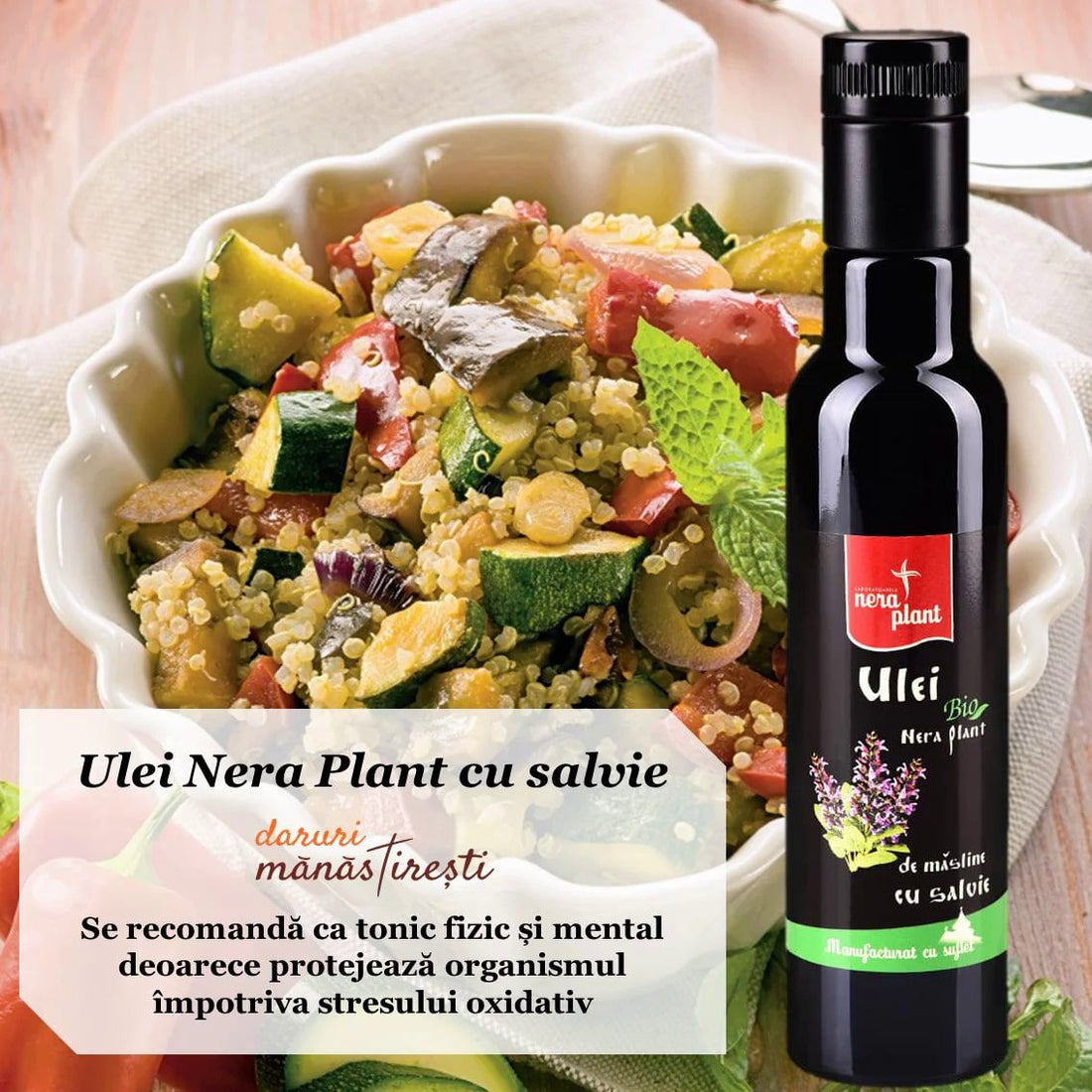 Salată de quinoa cu Ulei salvie