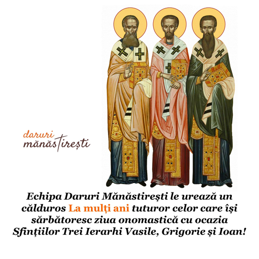 Sfinții Trei Ierarhi Vasile-Grigorie și Ioan