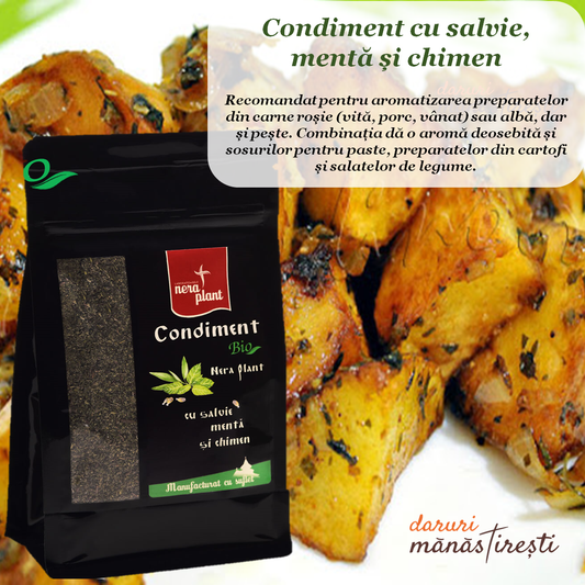 Cartofi cu Condiment salvie mentă chimen