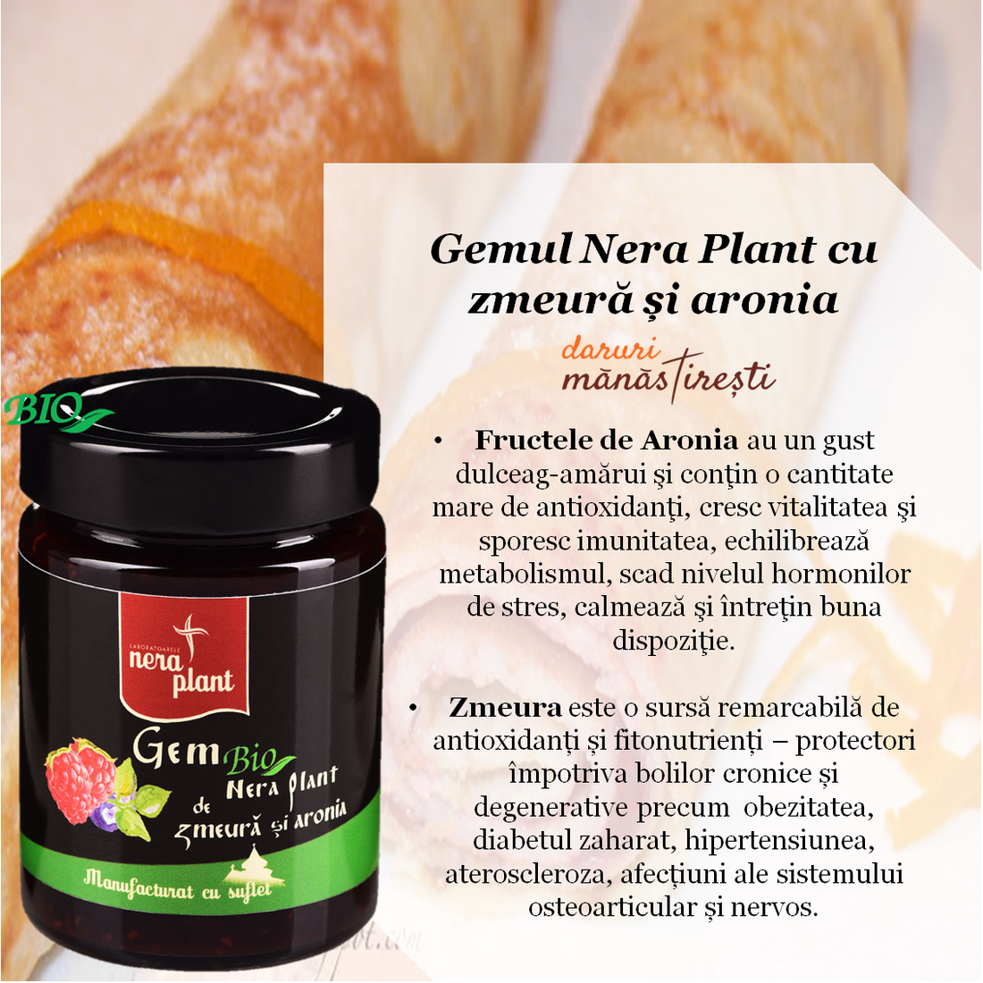 Clătite pufoase cu Gem de zmeură