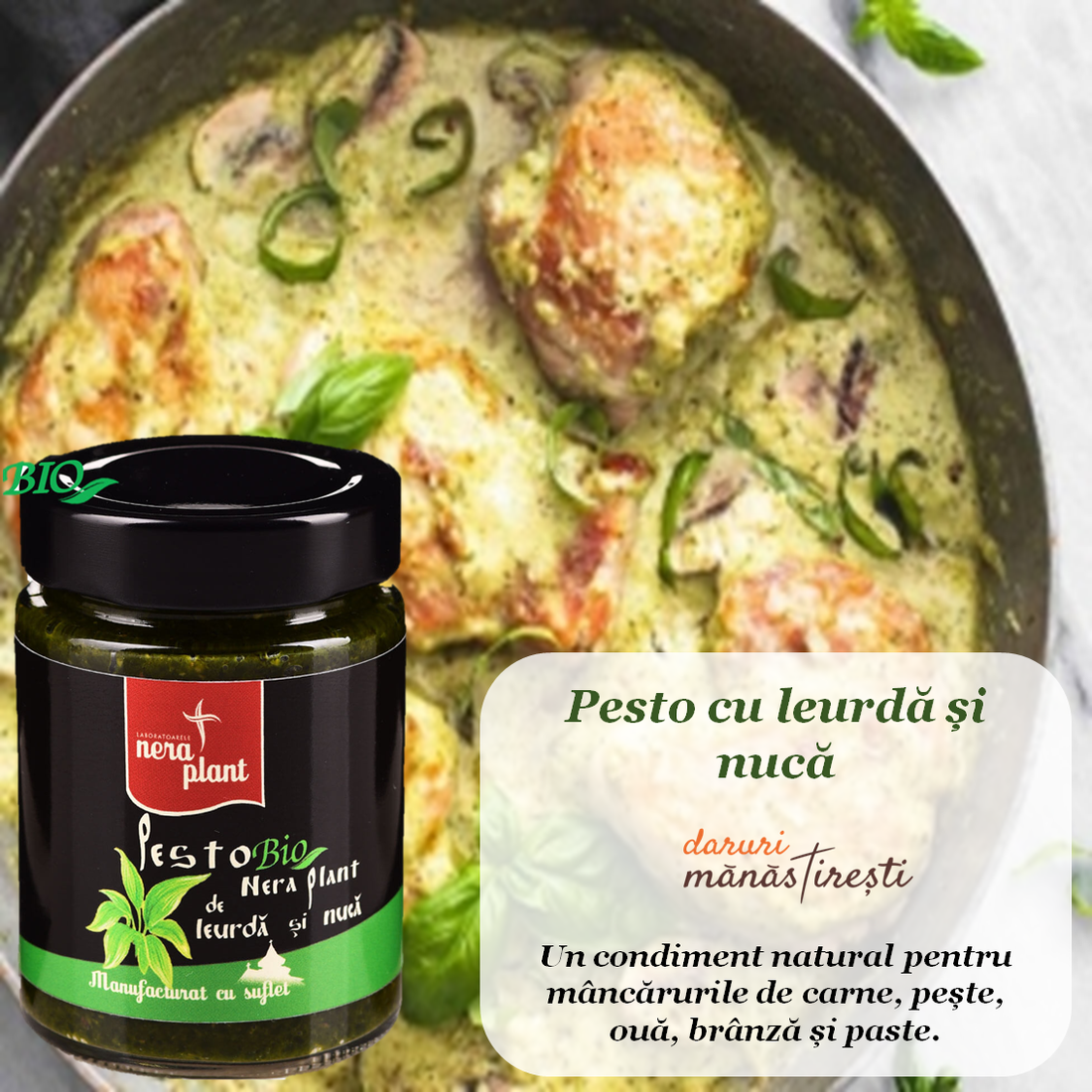 Piept de pui Pesto de leurdă