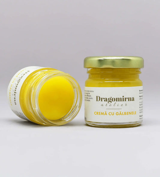 Cremă cu gălbenele