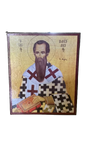 Icoană bizantină Sfântul Vasile cel Mare-10*12